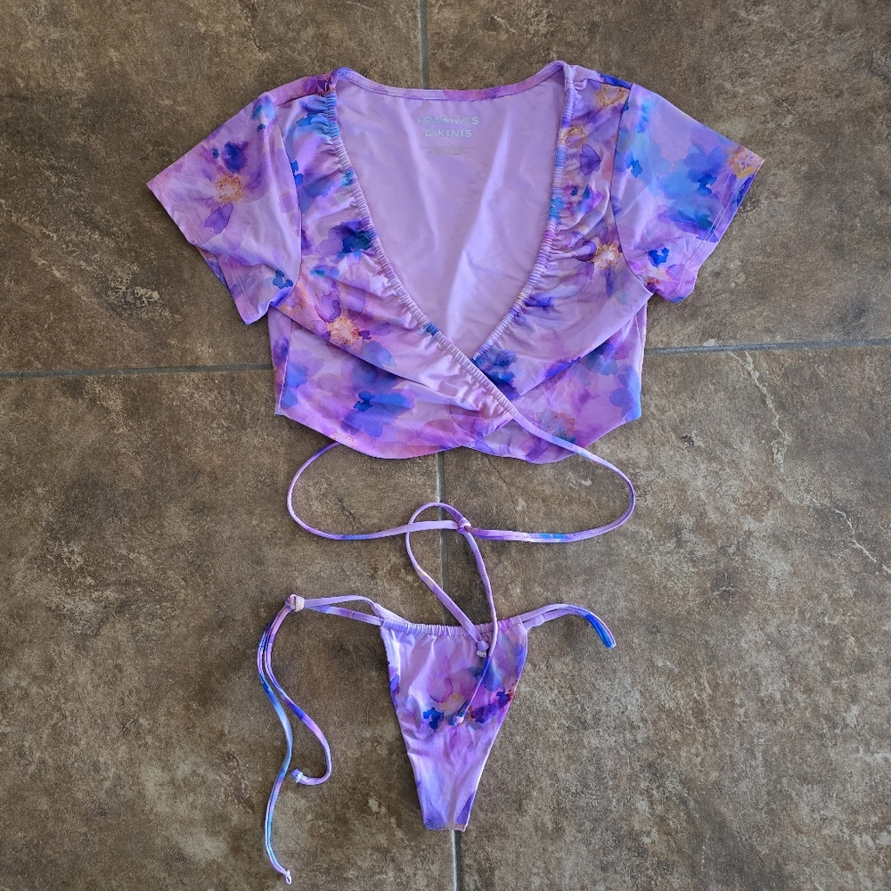 Watercolor Floral | FRANKIES BIKINIS | Ziggy Bikini Set
